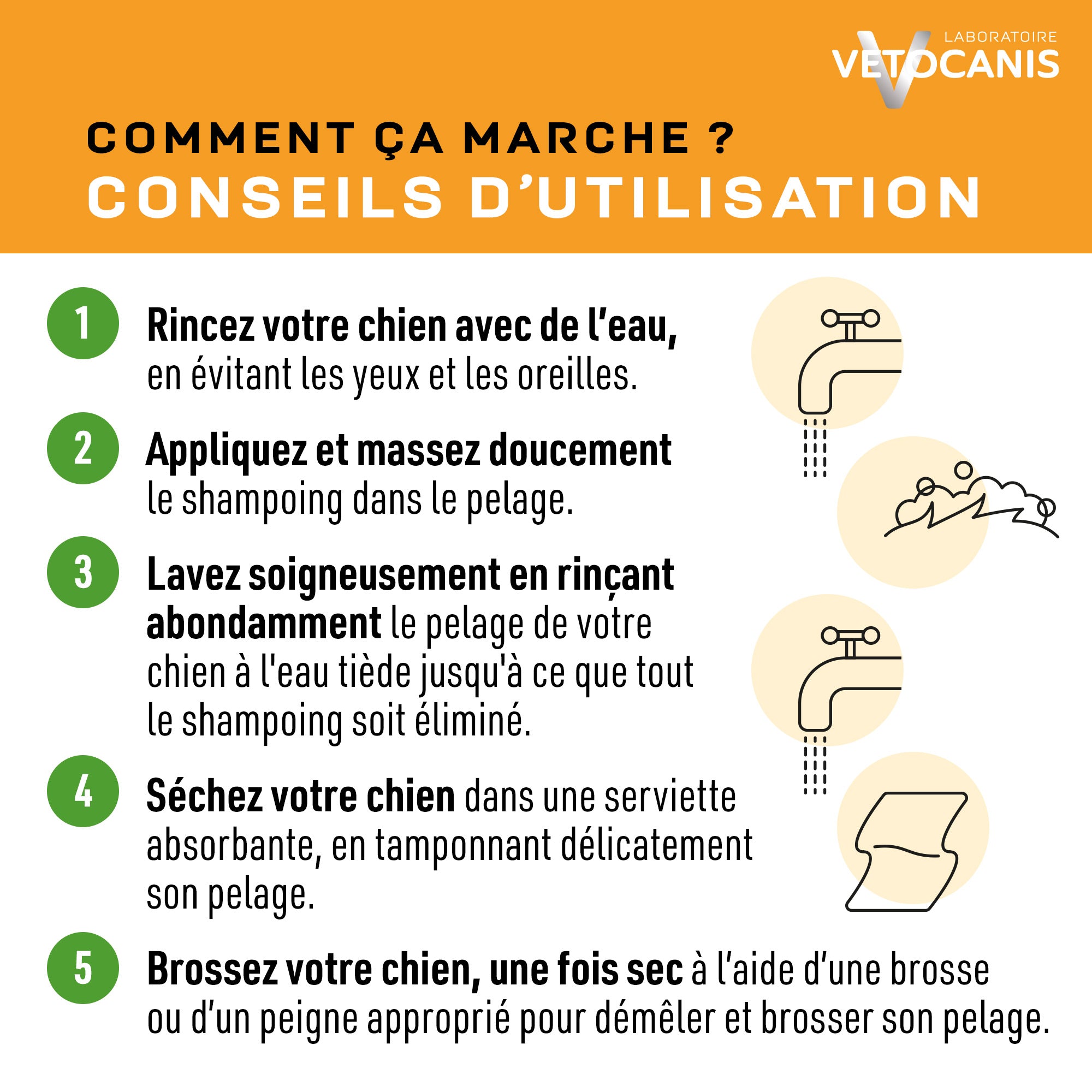 Shampoing Poils Courts pour Chien, Pamplemousse. 300ml