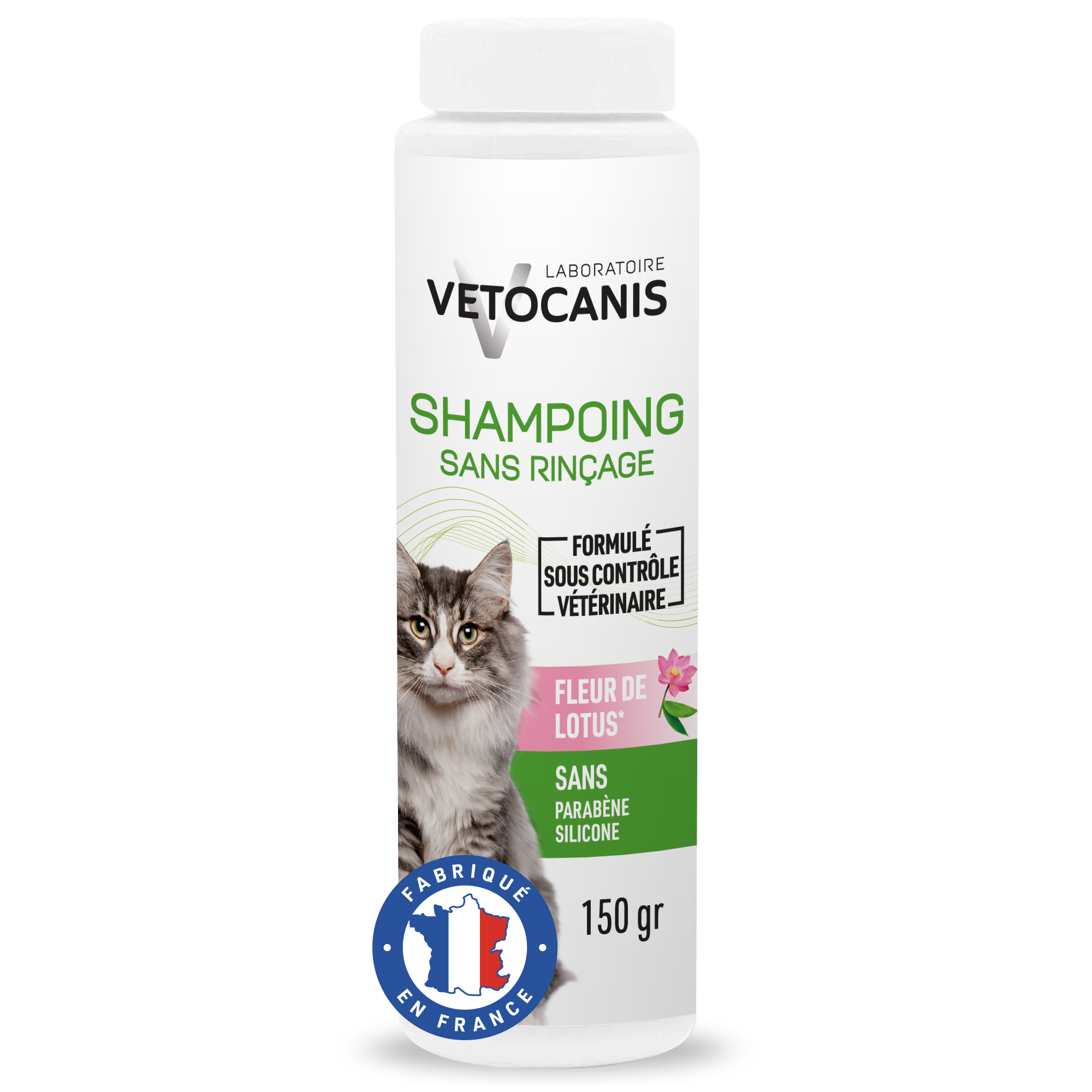 shampoing sec pour chat