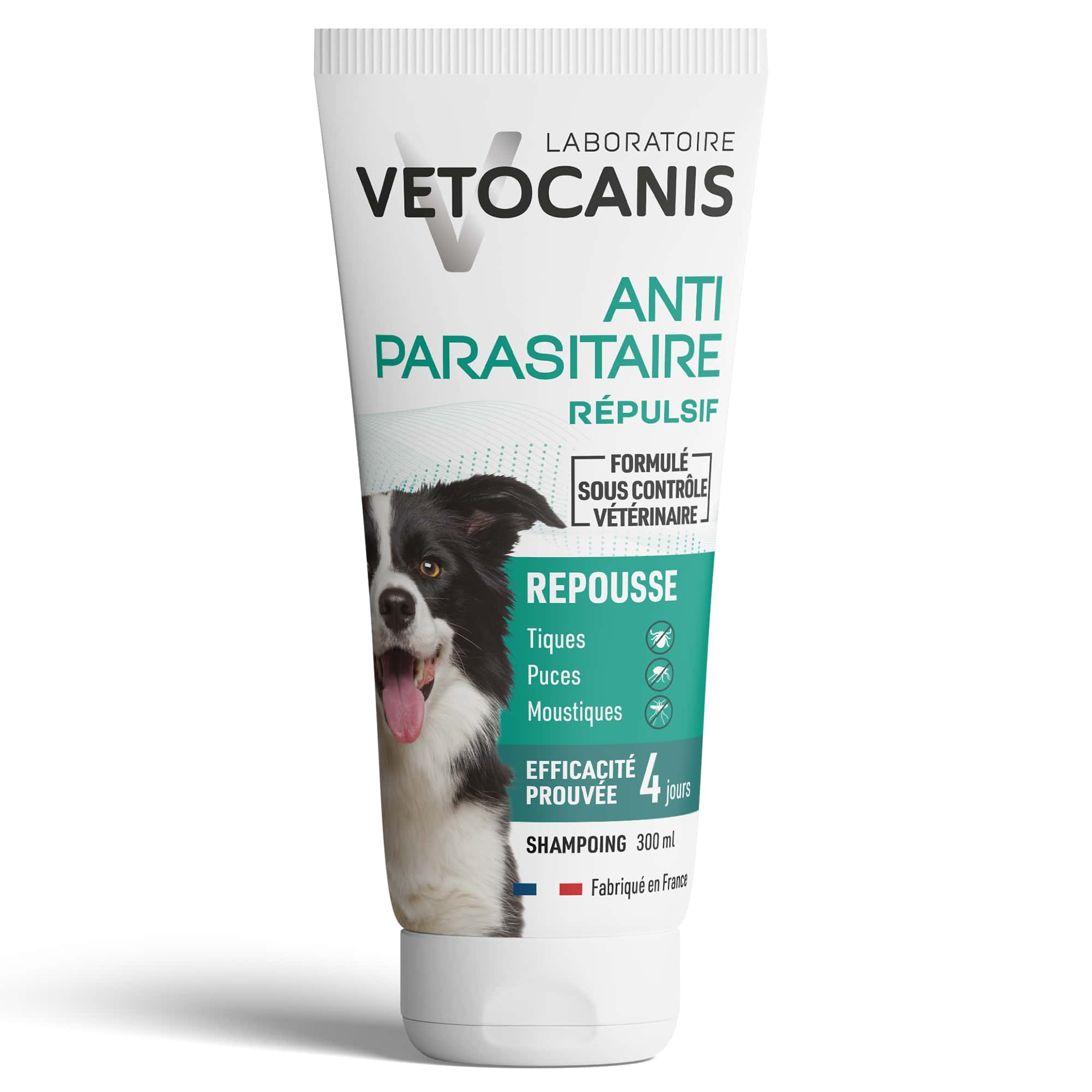 Shampoing anti parasitaire répulsif pour chien 