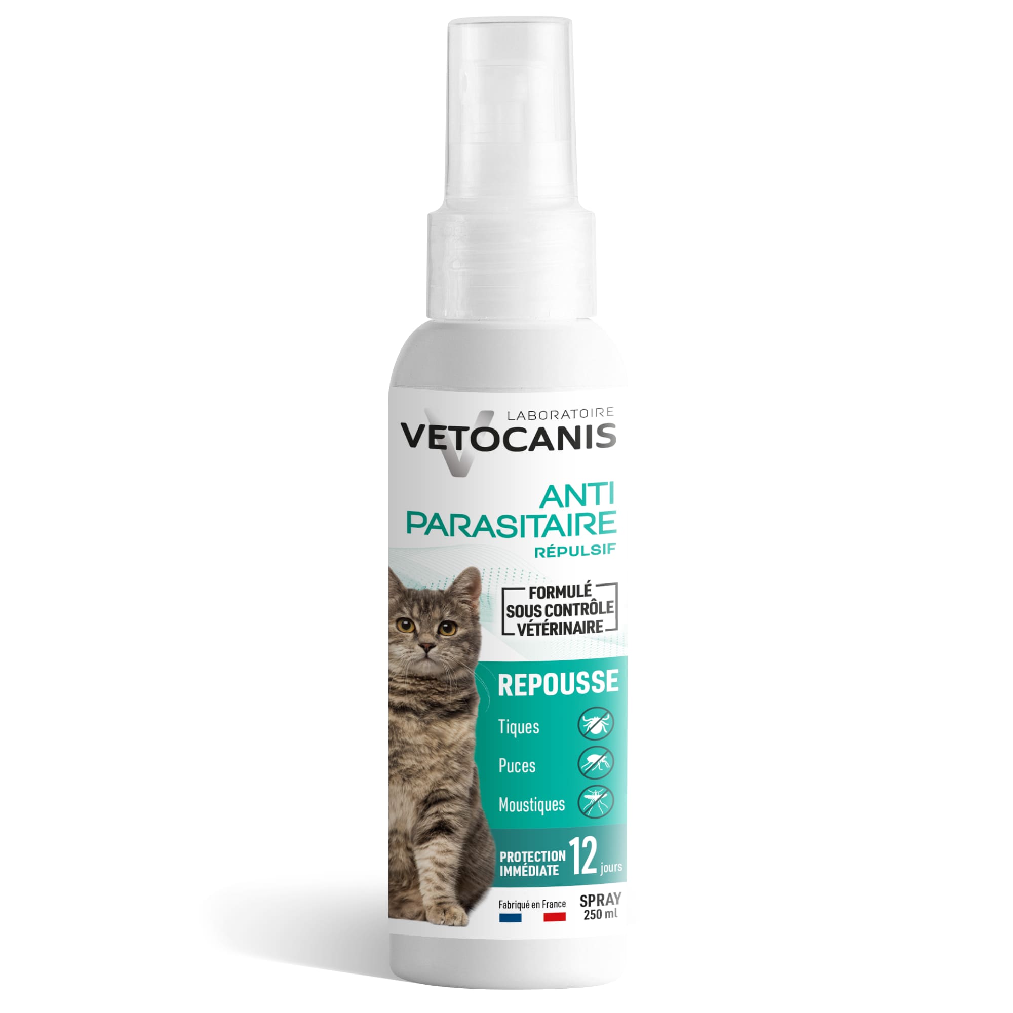 Spray anti parasitaire pour chat