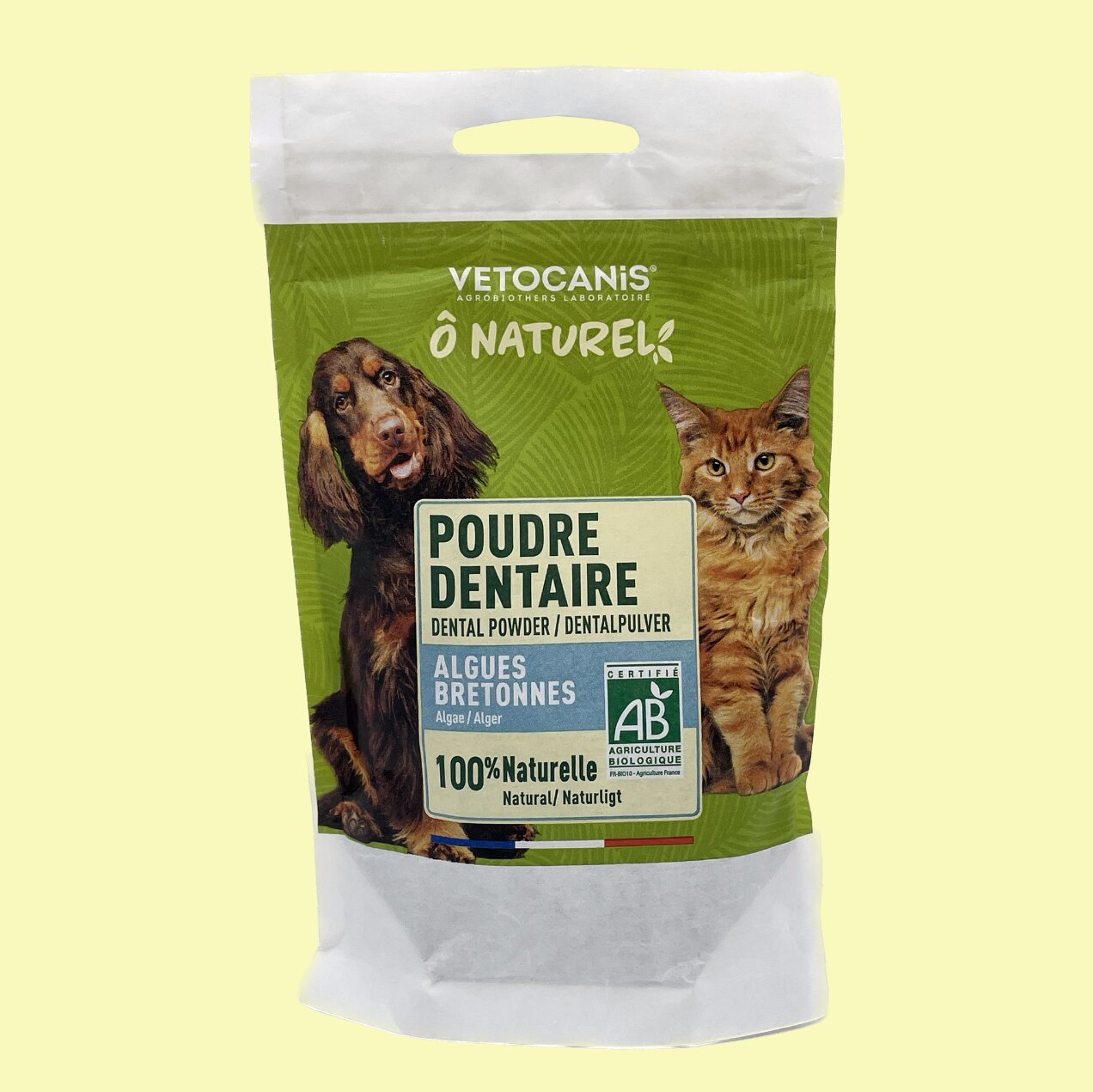 Poudre dentaire pour chien et chat Ô Naturel Vetocanis