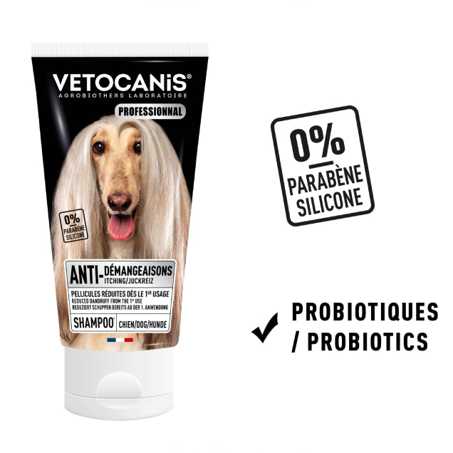 Shampoing Professionnel Anti-Démangeaisons pour Chien vetocanis