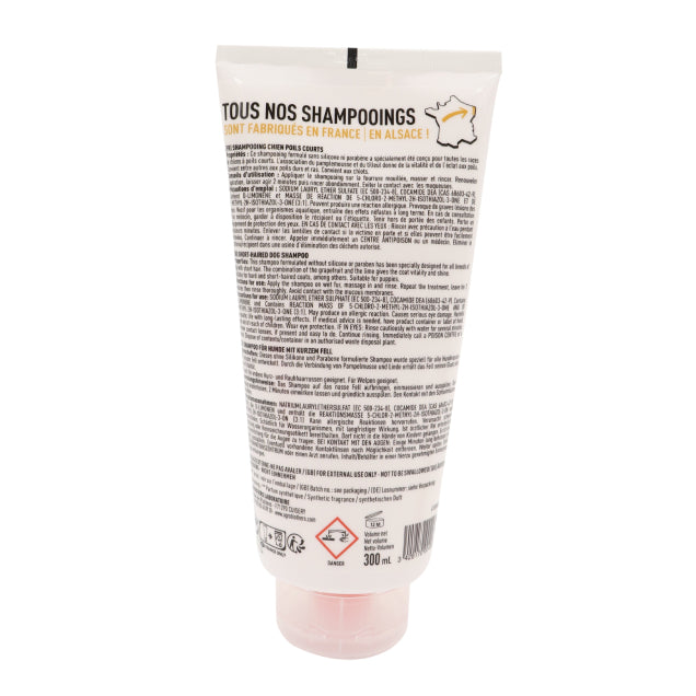 Shampoing Poils Courts pour Chien, Pamplemousse. 300ml - vetocanis