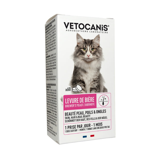 Levure de Bière pour Chat. 60 Comprimés - vetocanis