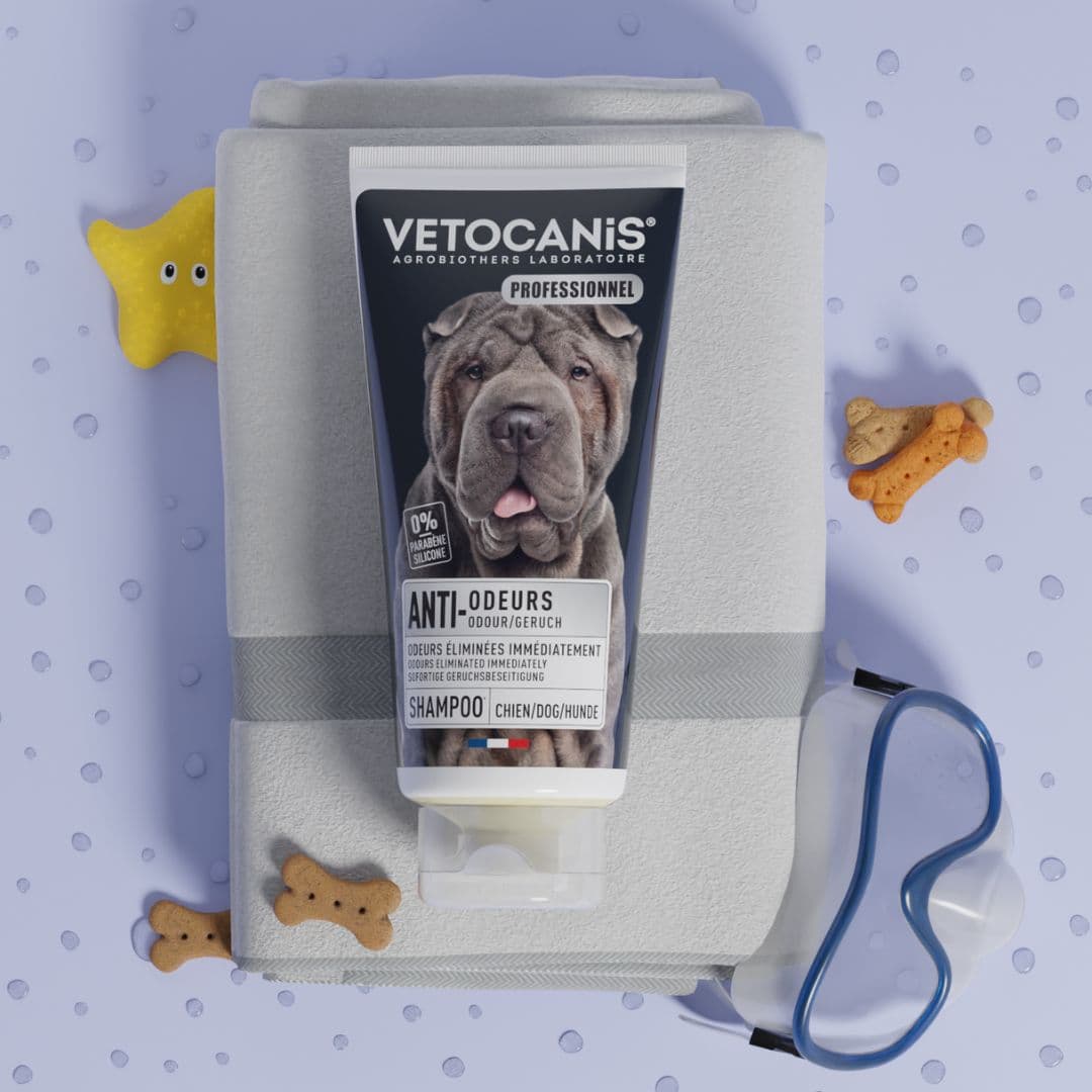 Shampoing pour chien anti démangeaison, Vetocanis (300 ml)